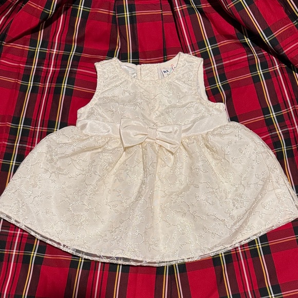 Elegant Cream Kids Formal Dress - Picture 1 of 5